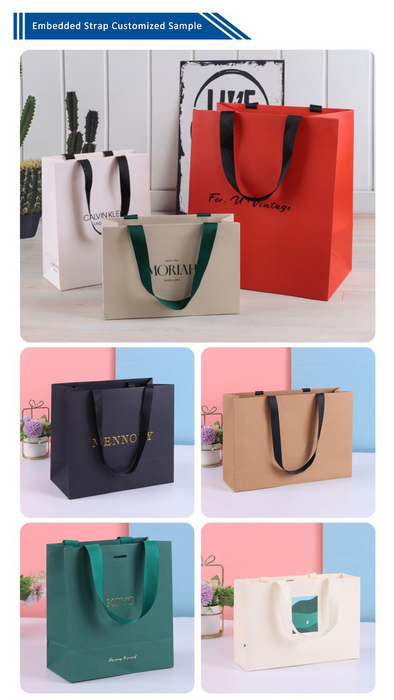 White Gift Bags with Handles Cardboard Paper Bags Bulk for Baby Shower, Birthday, Wedding, Party Favors