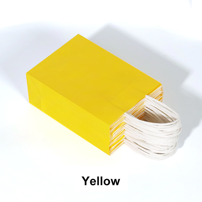 Kraft Paper Bags for carrying milk tea Small Paper Gift Bags with Handles Bulk, Paper Shopping Bags, Kraft Bags, Party Bags, Gift Bags
