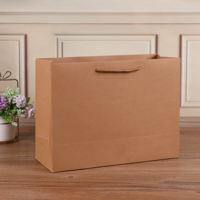 White Gift Bags with Handles Cardboard Paper Bags Bulk for Baby Shower, Birthday, Wedding, Party Favors