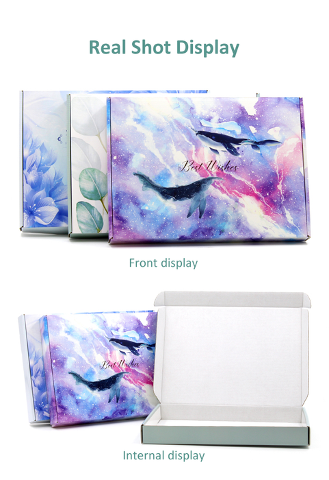 Dreamy Style Gift Wrapping Boxes, Mailer box Gifts Shipping Boxes, Cool Corrugated Cardboard Gift Mailer for Present, Wife, Birthday, Wedding, Party Favor, Anniversary