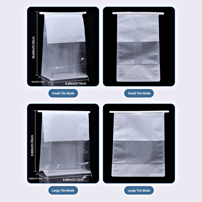 Bakery Bags with Window White Bread Loaf Bags Tin Tie Tab Lock Bags Toast Bags for Storing Foods